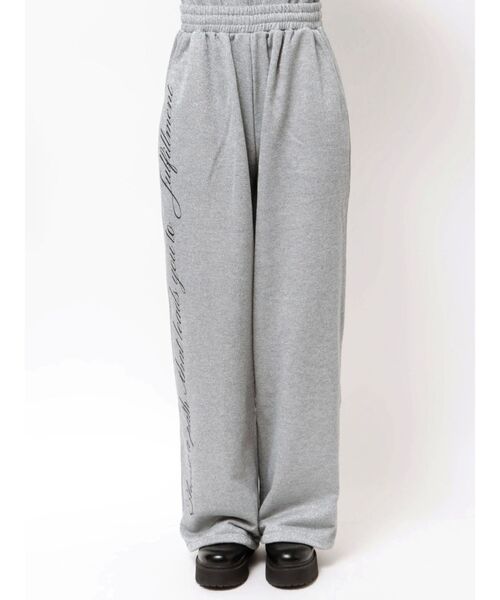 jouetie（ジュエティ）の「ラメスウェットルーズパンツ【セットアップ対応】（スウェットパンツ・レディース・グレー/ピンク・MEDIUM）」の9枚目の写真