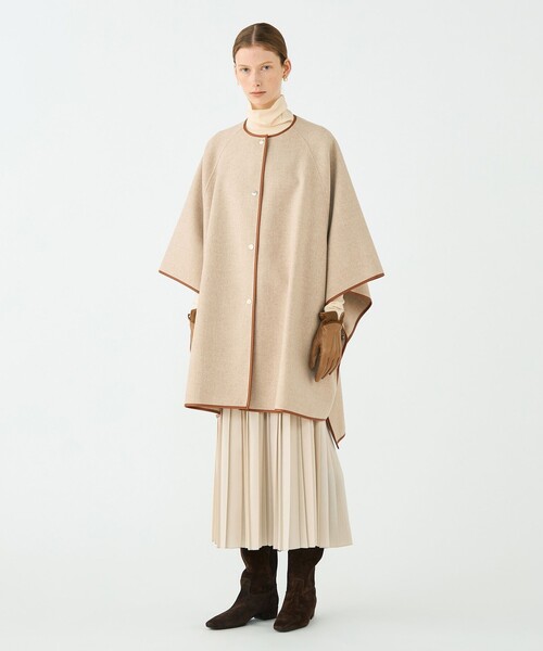 別注】MACKINTOSH SANQUHAR EX ケープコート（ノーカラーコート