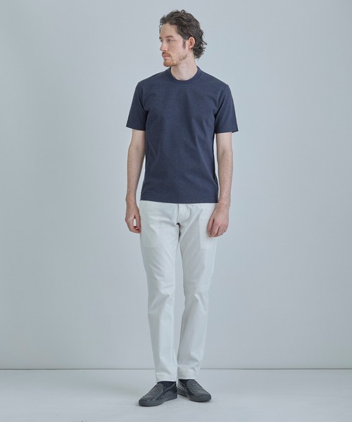 MEN'S BIGI（メンズビギ）の「イントレチャートレザースニーカー（スリッポン・メンズ・ダークブラウン/ホワイト/ブラック・02/01/03）」の9枚目の写真