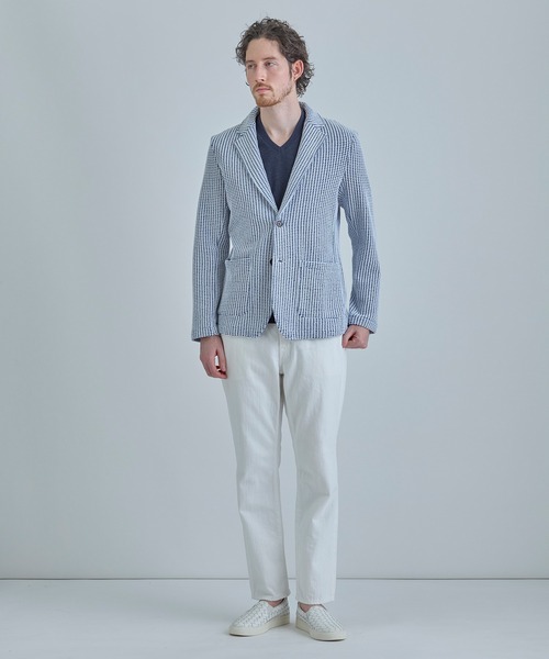 MEN'S BIGI（メンズビギ）の「イントレチャートレザースニーカー（スリッポン・メンズ・ダークブラウン/ホワイト/ブラック・02/01/03）」の7枚目の写真