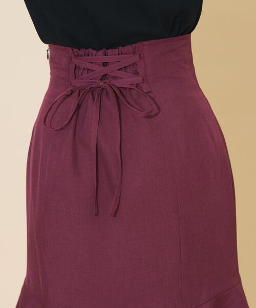 WILLSELECTION（ウィルセレクション）の「アシメレイヤードハイウエストスカート（スカート・レディース・ボルドー/パープル/チャコールグレー・FREE）」の9枚目の写真