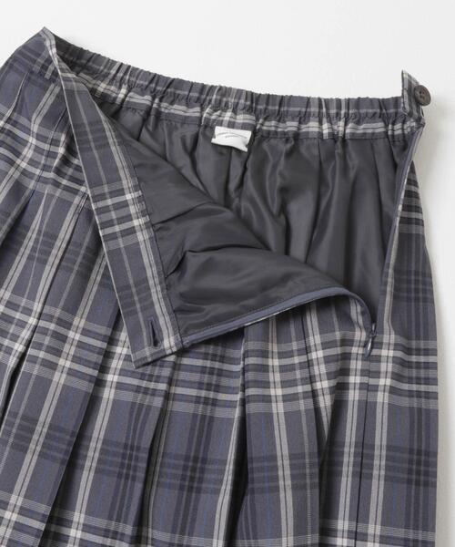 URBAN RESEARCH DOORS（アーバンリサーチドアーズ）の「『一部WEB限定カラー』チェックプリーツスカート（スカート・レディース・グリーン系その他/グレー系その他/イエロー系その他/ブラウン系その他・SMALL/MEDIUM）」の14枚目の写真