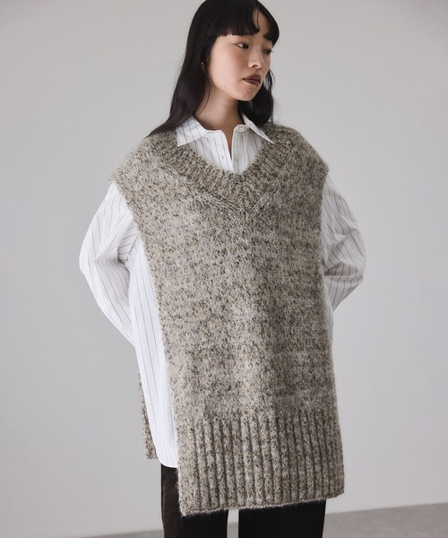 アダムエロペ（ADAM ET ROPE’）/2WAYムリネニットベスト セール】2WAYムリネニットベスト（ベスト）｜ADAM ET ROPE