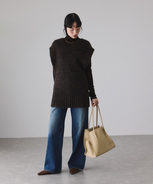 ADAM ET ROPE'（アダムエロペ）の「2WAYムリネニットベスト（ベスト・レディース・ベージュ系その他/ブラウン系その他・FREE）」の18枚目の写真