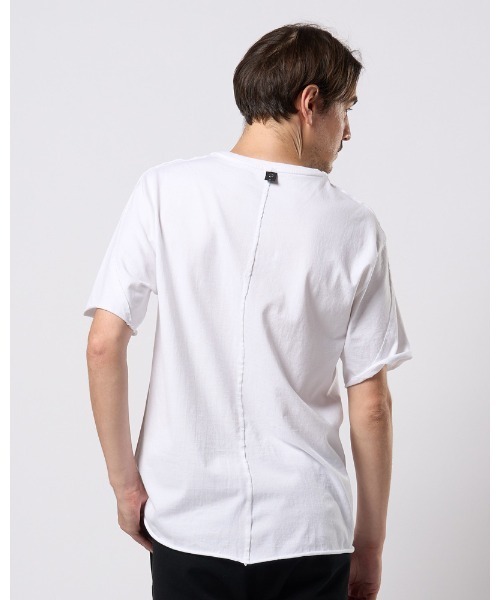 wjk(ダヴルジェイケイ)の「wide cut-off crew-neck S/S(Tシャツ/カットソー・メンズ・ホワイト/ブラック・X-LARGE/LARGE/MEDIUM/SMALL)」の5枚目の写真