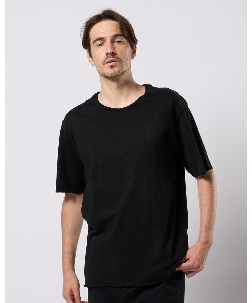 wjk(ダヴルジェイケイ)の「wide cut-off crew-neck S/S(Tシャツ/カットソー・メンズ・ホワイト/ブラック・X-LARGE/LARGE/MEDIUM/SMALL)」の6枚目の写真