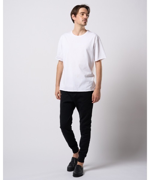wjk(ダヴルジェイケイ)の「wide cut-off crew-neck S/S(Tシャツ/カットソー・メンズ・ホワイト/ブラック・X-LARGE/LARGE/MEDIUM/SMALL)」の9枚目の写真