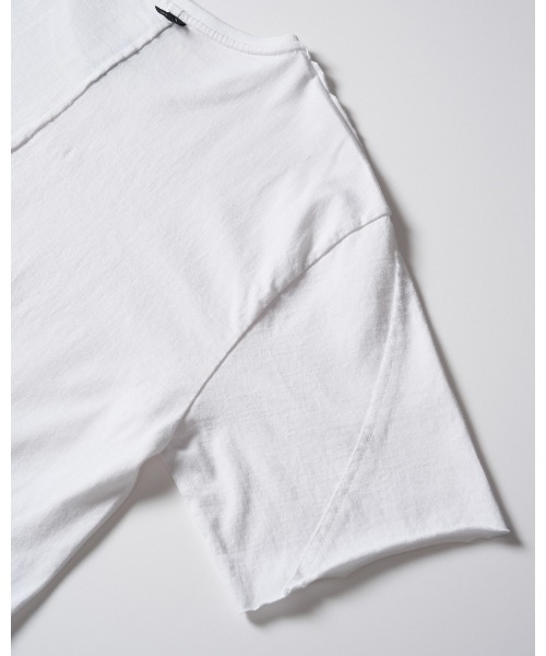 wjk(ダヴルジェイケイ)の「wide cut-off crew-neck S/S(Tシャツ/カットソー・メンズ・ホワイト/ブラック・X-LARGE/LARGE/MEDIUM/SMALL)」の15枚目の写真