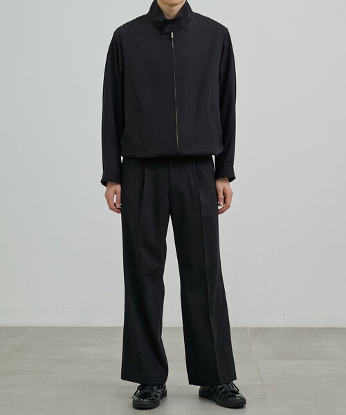 UNITED TOKYO（ユナイテッドトウキョウ）の「TECHNO WOOL セミフレアパンツ（その他パンツ・メンズ・ダークグレー/ブラック・1/2）」の6枚目の写真