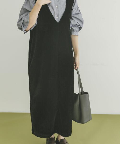 ITEMS URBANRESEARCH(アイテムズ アーバンリサーチ)の「『イージーケア』2WAYベロアジャンスカ(ワンピース・レディース・ブラック/ブラウン・FREE)」の15枚目の写真