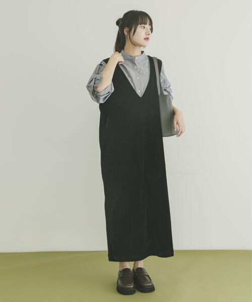 ITEMS URBANRESEARCH(アイテムズ アーバンリサーチ)の「『イージーケア』2WAYベロアジャンスカ(ワンピース・レディース・ブラック/ブラウン・FREE)」の13枚目の写真