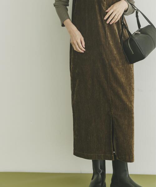 ITEMS URBANRESEARCH(アイテムズ アーバンリサーチ)の「『イージーケア』2WAYベロアジャンスカ(ワンピース・レディース・ブラック/ブラウン・FREE)」の8枚目の写真