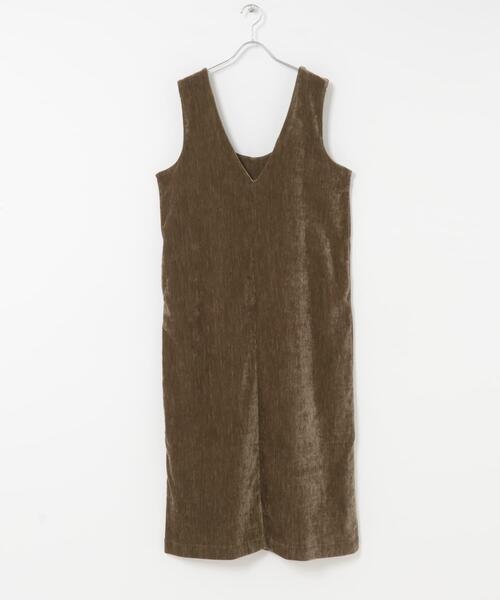 ITEMS URBANRESEARCH(アイテムズ アーバンリサーチ)の「『イージーケア』2WAYベロアジャンスカ(ワンピース・レディース・ブラック/ブラウン・FREE)」の4枚目の写真