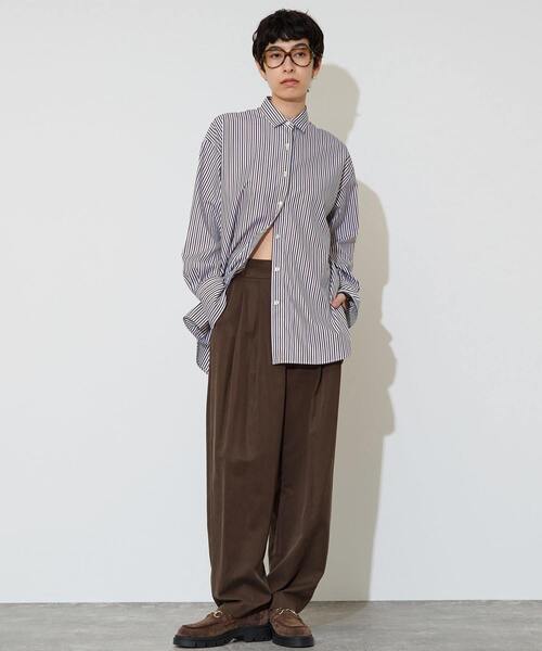 Liesse（リエス）の「タックバレルパンツ（その他パンツ・レディース・ブラウン/ブラック・2/3）」の10枚目の写真