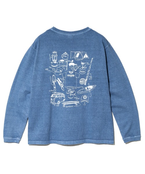 Good On（グッドオン）の「Good On/グッドオン　GOOD GEAR L/S CREW TEE EX（Tシャツ/カットソー・メンズ・ブルー系その他/ホワイト/ブラック・LARGE/X-LARGE/MEDIUM）」の7枚目の写真