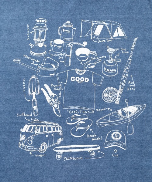Good On（グッドオン）の「Good On/グッドオン　GOOD GEAR L/S CREW TEE EX（Tシャツ/カットソー・メンズ・ブルー系その他/ホワイト/ブラック・LARGE/X-LARGE/MEDIUM）」の8枚目の写真