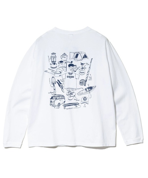 Good On（グッドオン）の「Good On/グッドオン　GOOD GEAR L/S CREW TEE EX（Tシャツ/カットソー・メンズ・ブルー系その他/ホワイト/ブラック・LARGE/X-LARGE/MEDIUM）」の10枚目の写真