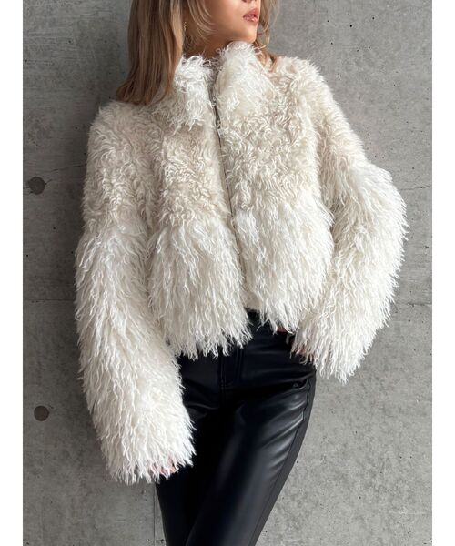 WEB限定】【TINY】switchingフェイクファーコート（ダウンジャケット