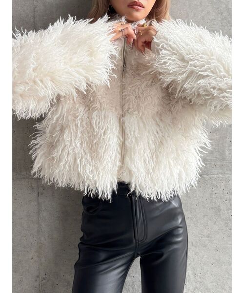 WEB限定】【TINY】switchingフェイクファーコート（ダウンジャケット