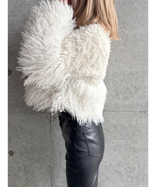 WEB限定】【TINY】switchingフェイクファーコート（ダウンジャケット