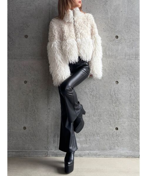 WEB限定】【TINY】switchingフェイクファーコート（ダウンジャケット