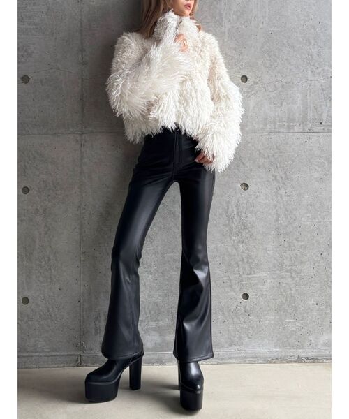 GYDA 【TINY】switchingフェイクファーコート　BLK WEB限定】【TINY】switchingフェイクファーコート（ダウンジャケット