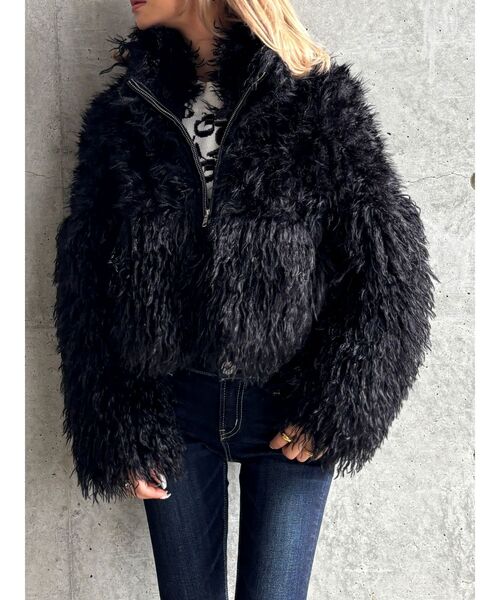 WEB限定】【TINY】switchingフェイクファーコート（ダウンジャケット