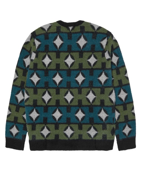 HUF(ハフ)の「SPACE AGE CREWNECK SWEATER(ニット/セーター・メンズ・パイングリーン系/オレンジ系その他・S/M/L/XL/XXL)」の3枚目の写真