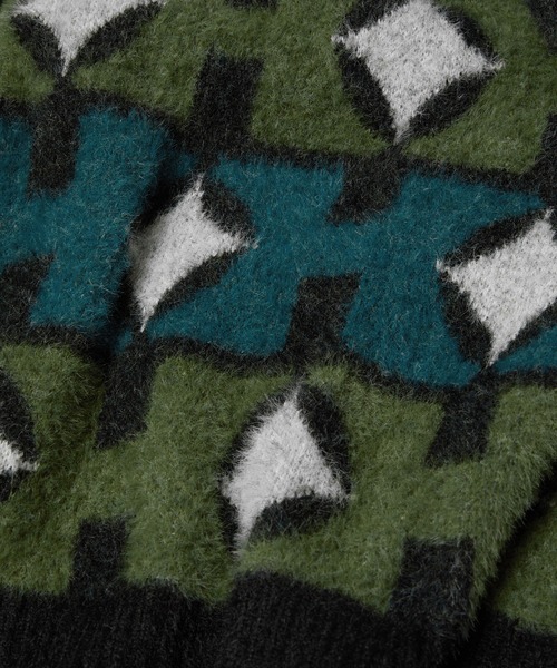 HUF(ハフ)の「SPACE AGE CREWNECK SWEATER(ニット/セーター・メンズ・パイングリーン系/オレンジ系その他・S/M/L/XL/XXL)」の14枚目の写真