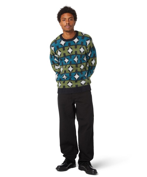 HUF(ハフ)の「SPACE AGE CREWNECK SWEATER(ニット/セーター・メンズ・パイングリーン系/オレンジ系その他・S/M/L/XL/XXL)」の7枚目の写真