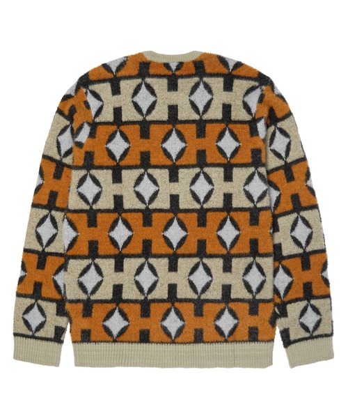 HUF(ハフ)の「SPACE AGE CREWNECK SWEATER(ニット/セーター・メンズ・パイングリーン系/オレンジ系その他・S/M/L/XL/XXL)」の4枚目の写真