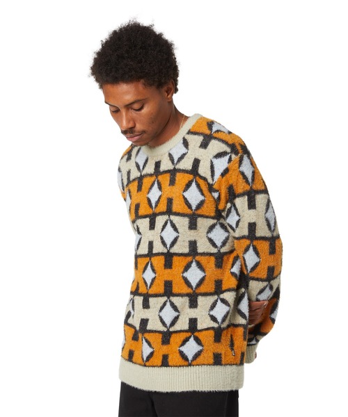 HUF(ハフ)の「SPACE AGE CREWNECK SWEATER(ニット/セーター・メンズ・パイングリーン系/オレンジ系その他・S/M/L/XL/XXL)」の10枚目の写真