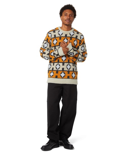 HUF(ハフ)の「SPACE AGE CREWNECK SWEATER(ニット/セーター・メンズ・パイングリーン系/オレンジ系その他・S/M/L/XL/XXL)」の11枚目の写真