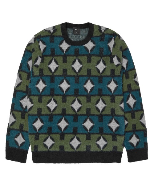 HUF(ハフ)の「SPACE AGE CREWNECK SWEATER(ニット/セーター・メンズ・パイングリーン系/オレンジ系その他・S/M/L/XL/XXL)」の18枚目の写真