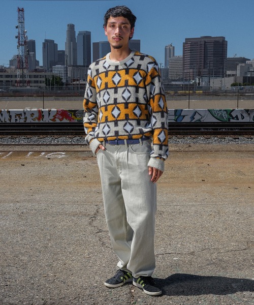 HUF(ハフ)の「SPACE AGE CREWNECK SWEATER(ニット/セーター・メンズ・パイングリーン系/オレンジ系その他・S/M/L/XL/XXL)」の20枚目の写真