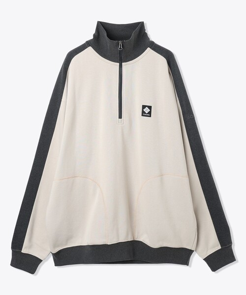 Columbia（コロンビア）の「Columbia／サンダーマウンテン スウェット ハーフジップ／コロンビア（スウェット・メンズ・グリーン/ベージュ/パープル/ブラック・S/M/L/XL）」の2枚目の写真