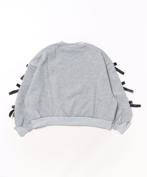 URBAN CHERRY（アーバンチェリー）の「サイドリボンデザイントレーナー（スウェット・キッズ・グレー・140cm/130cm/120cm/150cm）」の10枚目の写真