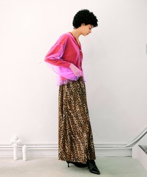 NOISE MAKER | ベロアレオパードボリュームロングスカート(スカート)