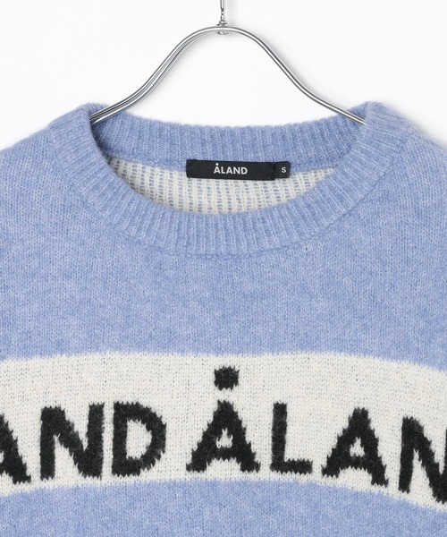 ALAND（エーランド）の「【UNISEX】ALAND／ラインジャガードプルオーバー（ニット/セーター・レディース・ブラウン/ブルー/グレー・SMALL/LARGE）」の13枚目の写真