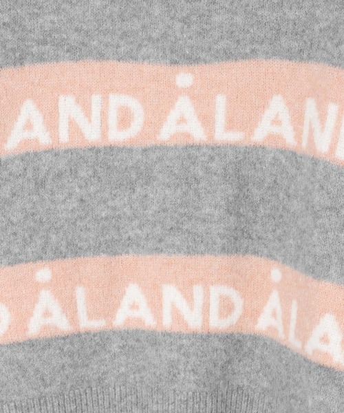 ALAND（エーランド）の「【UNISEX】ALAND／ラインジャガードプルオーバー（ニット/セーター・レディース・ブラウン/ブルー/グレー・SMALL/LARGE）」の19枚目の写真