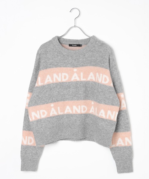 ALAND（エーランド）の「【UNISEX】ALAND／ラインジャガードプルオーバー（ニット/セーター・レディース・ブラウン/ブルー/グレー・SMALL/LARGE）」の20枚目の写真