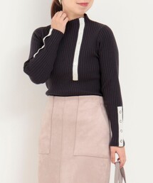 MICO COULIER | フロントボタン配色ラメプルオーバーニット(ニット/セーター)