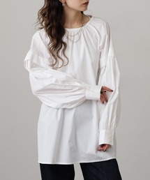 OMNES Supremo タイプライター袖ボリュームシャツ