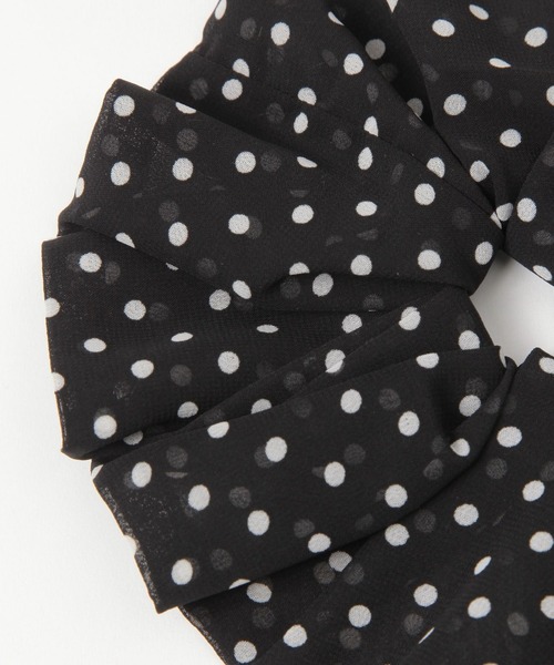 Elura（エルーラ）の「ドットシュシュ/608951（シュシュ・レディース・ブラック/ベージュ・FREE）」の3枚目の写真