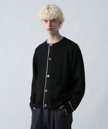 HARE（ハレ）の「クルーネックチェーンニットカーディガン(HARE)（カーディガン/ボレロ・メンズ）」
