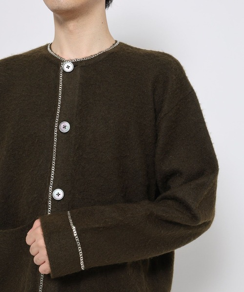 HARE（ハレ）の「クルーネックチェーンニットカーディガン(HARE