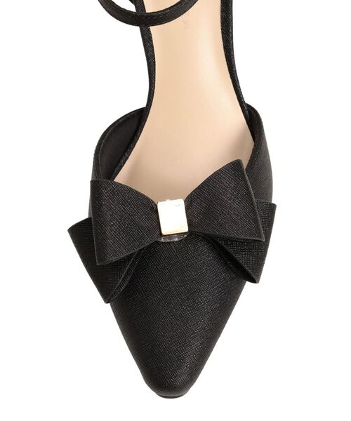 MERCURYDUO（マーキュリーデュオ）の「グリッターリボンパンプス（パンプス・レディース・ブラック/シルバー・36/38）」の12枚目の写真