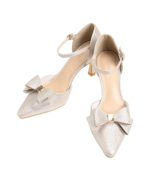 MERCURYDUO（マーキュリーデュオ）の「グリッターリボンパンプス（パンプス・レディース・ブラック/シルバー・36/38）」の17枚目の写真