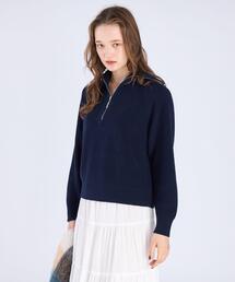 To b. by agnes b. | ハーフジップ ニット プルオーバー(ニット/セーター)