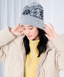 Arnold Palmer（アーノルドパーマー）の「ジャガードロゴ シェア ニットキャップ（ニットキャップ/ビーニー）」